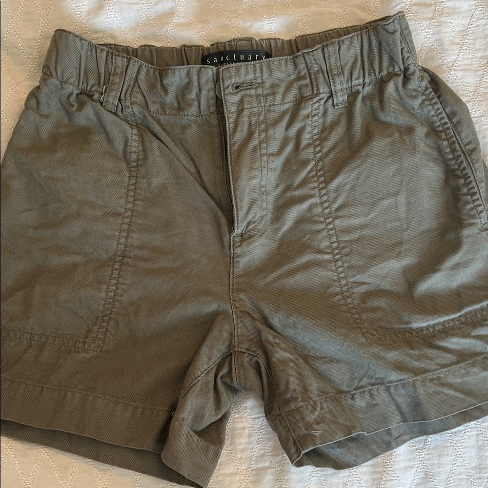 Sanctuary Women's Olive Cargo Shorts